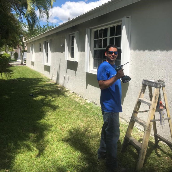 Maintenance team working